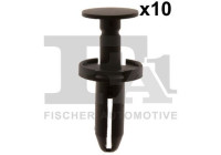 Clip, decorative/protective strip