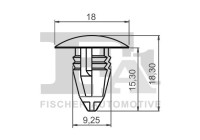 Clip, decorative/protective strip