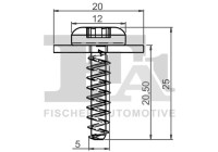 Clip, decorative/protective strip