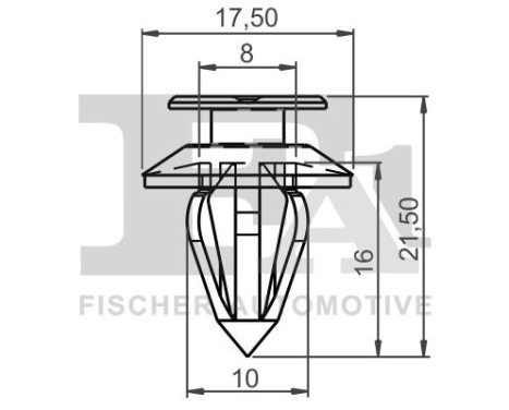 Clip, decorative/protective strip