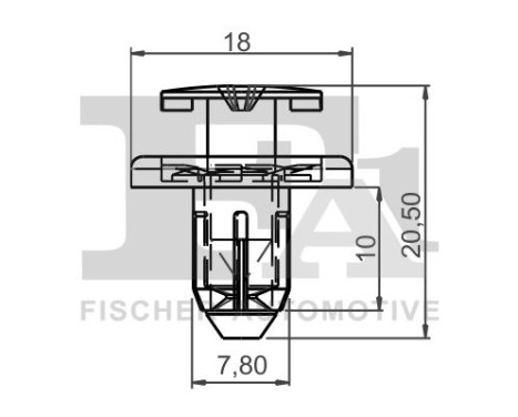 Clip, decorative/protective strip