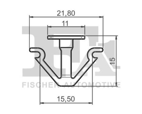 Clip, decorative/protective strip
