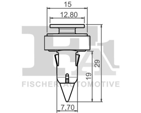 Clip, decorative/protective strip