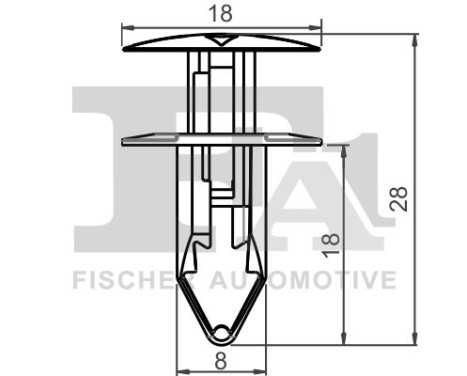 Clip, decorative/protective strip