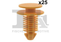 Clip, decorative/protective strip