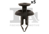 Clip, decorative/protective strip