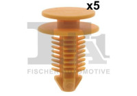 Clip, decorative/protective strip