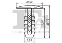 Clip, decorative/protective strip