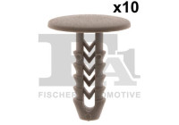 Clip, decorative/protective strip
