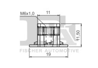 Clip, decorative/protective strip