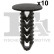 Clip, decorative/protective strip