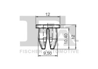 Clip, decorative/protective strip