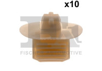Clip, decorative/protective strip