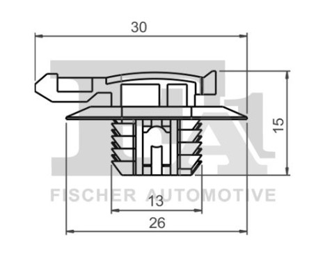 Clip, decorative/protective strip