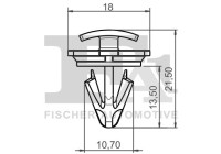 Clip, decorative/protective strip