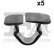 Clip, decorative/protective strip