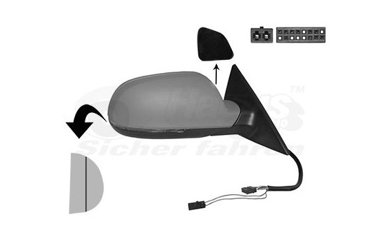 ELECTRIC Outside Mirror R 0383828 Hagus