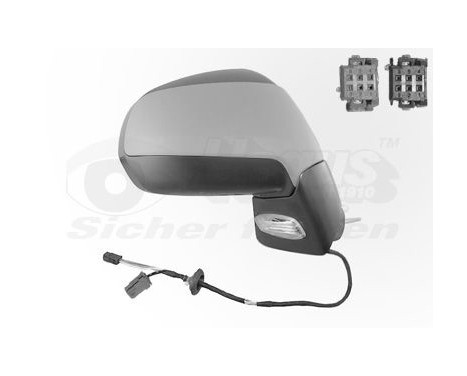 ELECTRIC Outside Mirror RIGHT 3008 / 5008 09- Heated / Primer / Temperature / 8-Pins 4076808 Hagus, Image 2
