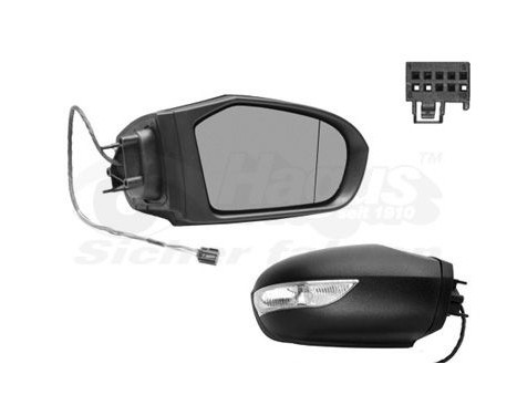 Electric Outside Mirror Right MERC.A W169 Black 3017808 Hagus, Image 3