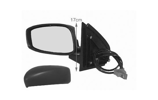 Left electric exterior mirror 3-door, aspherical + temperature sensor 1625817 Hagus