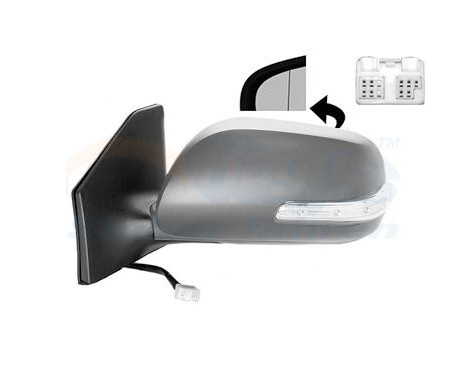 Left electric exterior mirror 7/06+ Heated Folding Aspherical 5311827 Hagus, Image 2