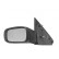 Left electric exterior mirror, aspherical, foldable 4348817 Hagus
