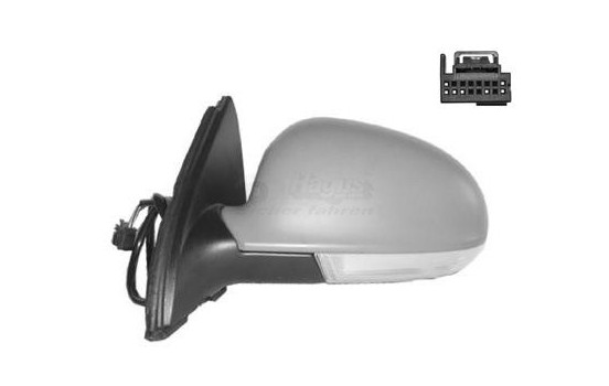 Left electric exterior mirror Aspherical, Heated, ELECTRICALLY FOLDABLE 5886817 Hagus, Image 2