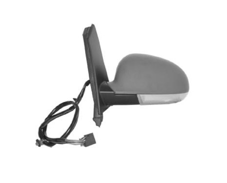 Left electric exterior mirror, heated, Primer + Aspherical 5895807 Hagus