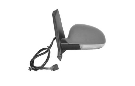 Left electric exterior mirror, heated, Primer + Aspherical 5895807 Hagus