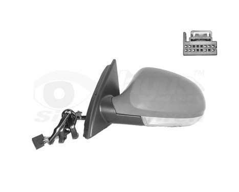 Left electric exterior mirror + lamp 5839817 Hagus, Image 2