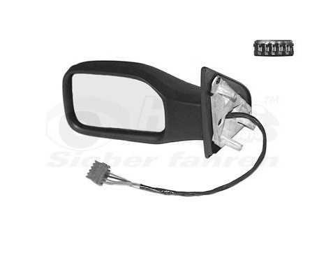 Left electric outside mirror HEATED, PRIMER, FOLDABLE 4009807 Hagus, Image 4