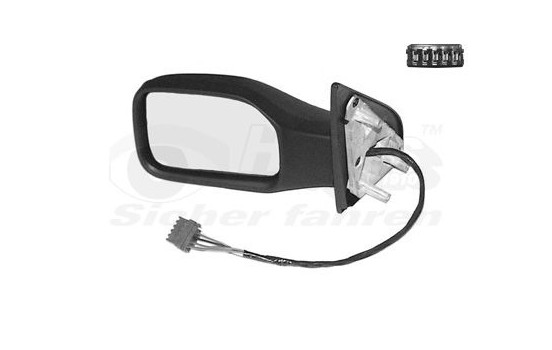 Left electric outside mirror HEATED, PRIMER, FOLDABLE 4009807 Hagus, Image 4