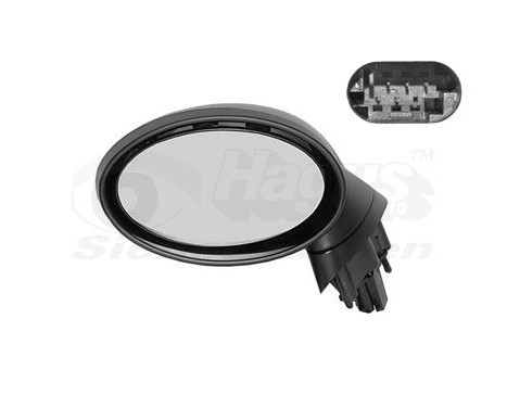 Left-hand electrically folding exterior mirror 0502817 Hagus, Image 2