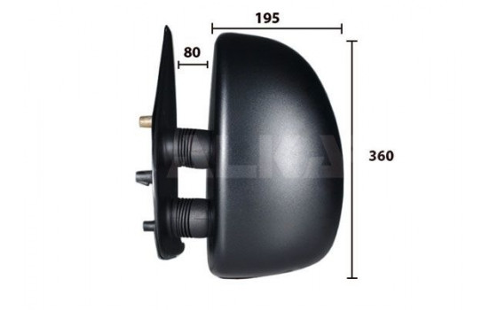 Left outside mirror complete 9225921 Alkar