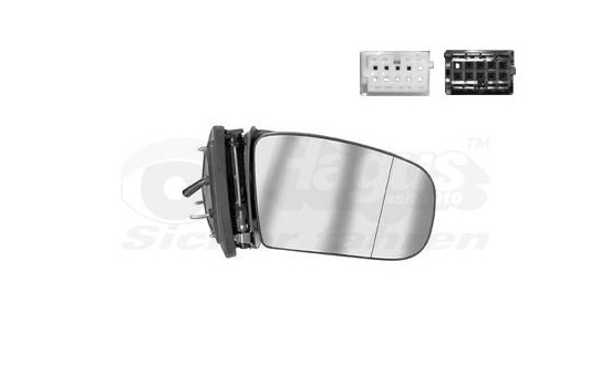 NOT COMPLETE Outside Mirror MERCEDES W220 3036858 Hagus, Image 2