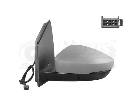 Outside mirror LEFT COMPLETE 11/09+ Primer, Aspherical 5829813 Hagus, Image 2