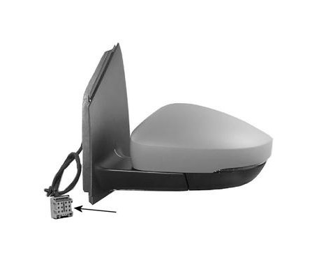 Outside mirror LEFT COMPLETE -11/09 Primer, Aspherical 5829823 Hagus