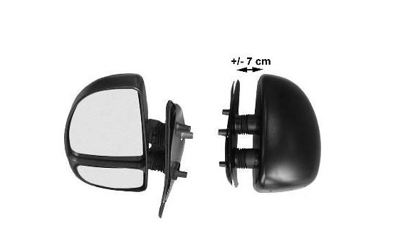 Outside mirror LEFT COMPLETE from '00 SHORT ARMS/2 MIRROR. 1747803 Hagus