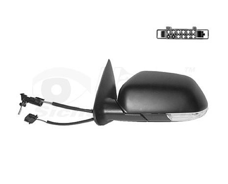 Outside mirror LEFT COMPLETELY BLACK + Asfer, 7622803 Hagus, Image 2