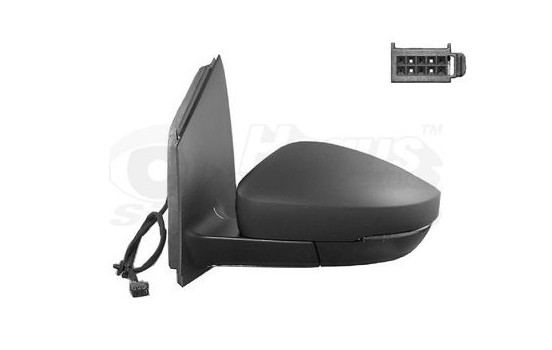 Outside mirror left electric 11/09+ BLACK, Heated, Asfer 5829807 Hagus, Image 2