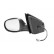 Outside mirror left electric BLACK 1629807 Hagus