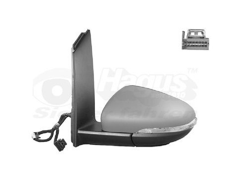 Outside mirror left electric Primer, Heated, Asf 6Pin 5735807 Hagus, Image 2