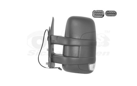 Outside mirror left electric Short Arm, Heated, Temp Sens 2815807 Hagus, Image 2