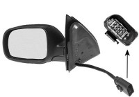 Outside mirror left electric To be sprayed 150x105 Asfer 5817807 Hagus