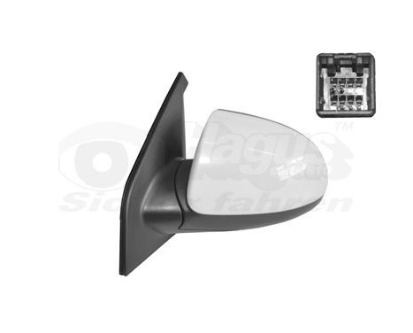 Outside mirror LEFT FULL Primer/ELECTRIC/Heated 8313807 Hagus, Image 2