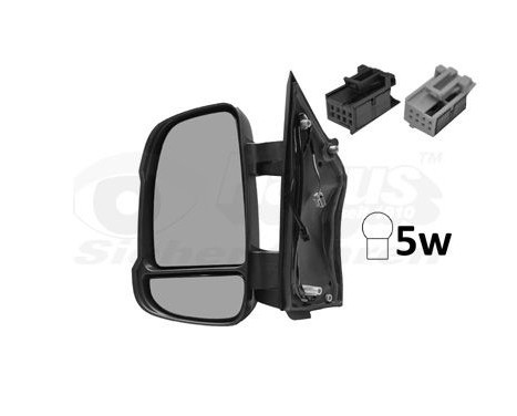 Outside mirror LEFT FULL +Temp Sensor 1651803 Hagus, Image 2