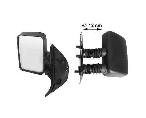 Outside mirror LEFT FULLY up to '99 LONG ARMS +/-12CM 1747811 Hagus
