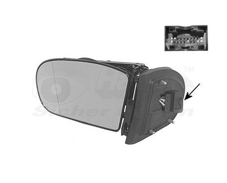 Outside mirror LEFT + M.-A.+R. 13 Pins 3032819 Hagus, Image 2