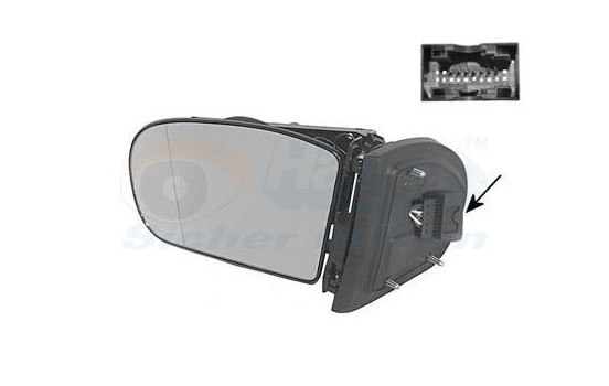 Outside mirror LEFT -M.-A.-R. 7 Pins 3032853 Hagus, Image 2