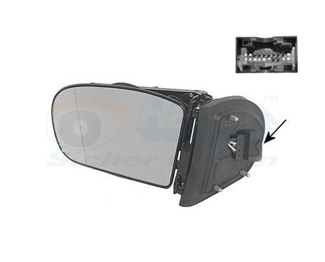 Outside mirror LEFT - M.-A.+R. 9 Pins 3032827 Hagus, Image 2